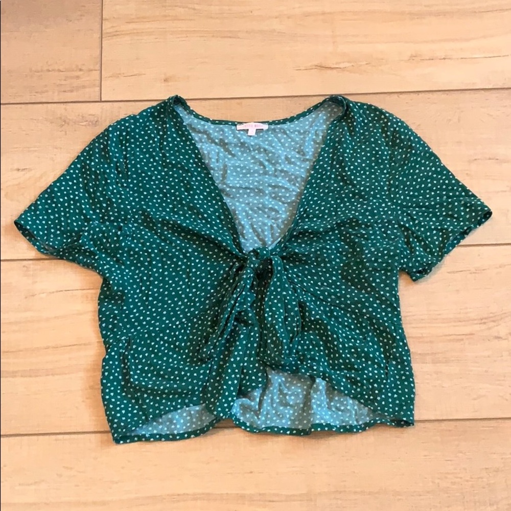 Pacsun floral tie top
